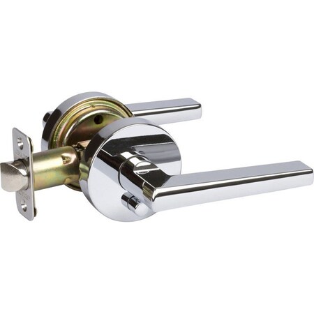 Delaney Hardware Contemporary Collection Vida Polished Chrome Bed/Bath Door Handle 351526